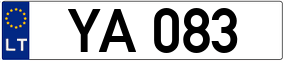 Trailer License Plate